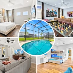 Bright 5Bed Villa with Game Room near Disney